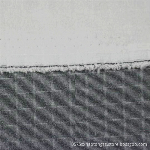 Twill Double-sided Knitting Two-tone Plaid Polyester Fabrics